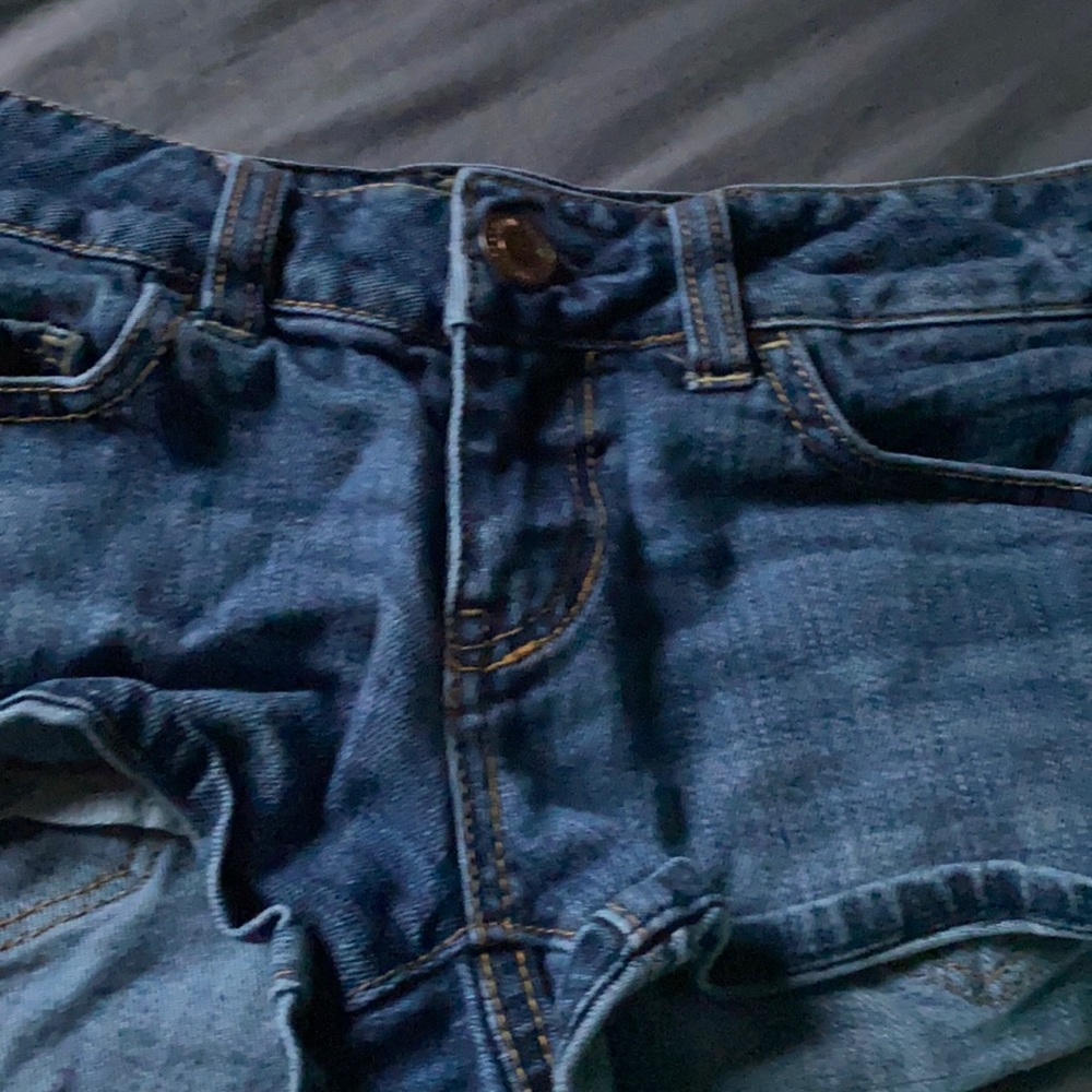 Boyfriend short jean shorts.